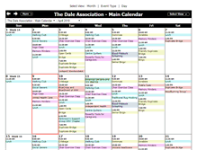 Tablet Screenshot of calendar.daleassociation.com